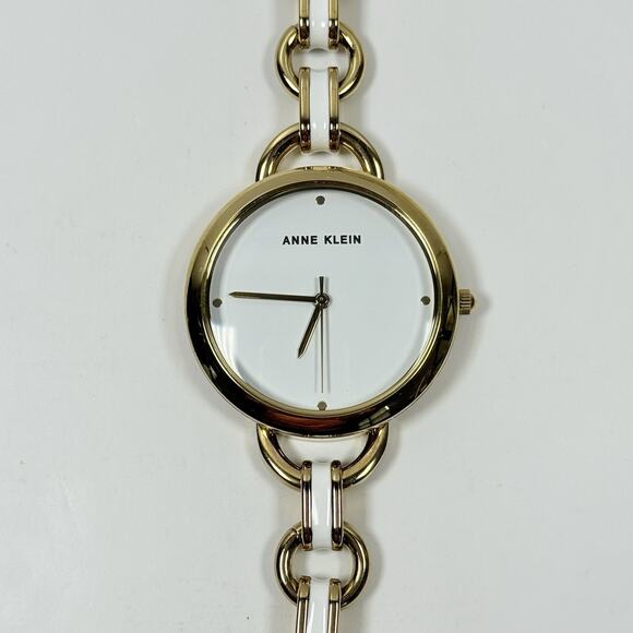 Anne Klein AK4092WTGB Quartz Analog Yellow Gold/White Women’s Watch main image 5